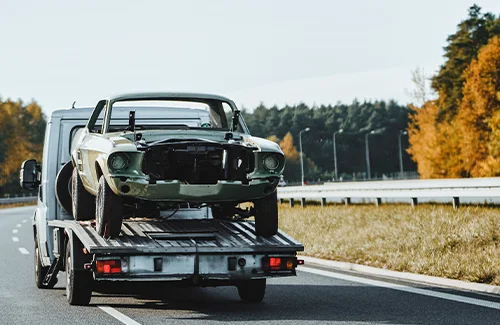 Transporting inoperable Mustang