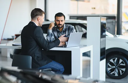 Closing a deal in an auto dealership