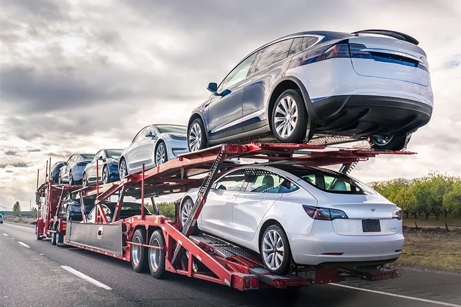 Open auto transport trailer