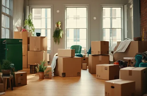 Moving boxes in a relocation