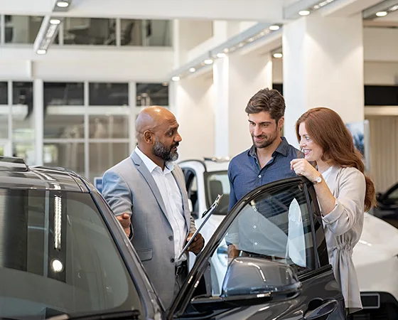Business making a deal for transport